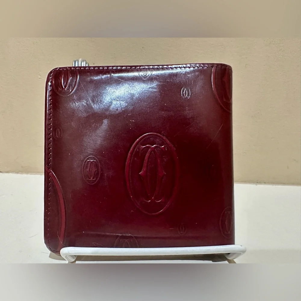Cartier Happy Birthday Bifold Bordeaux Wallet